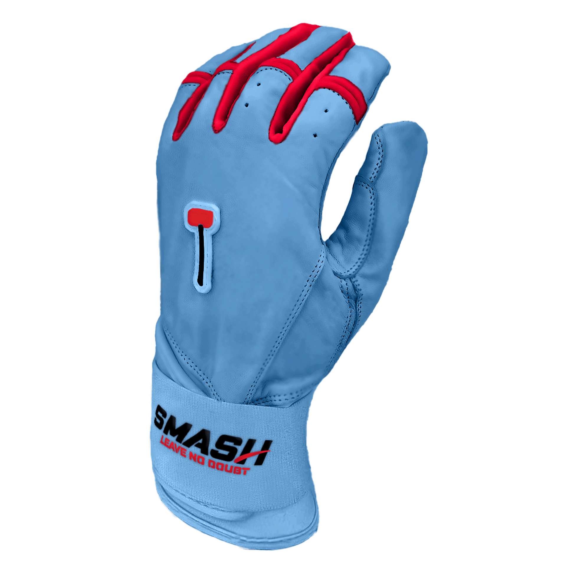 Thin blue top line batting gloves